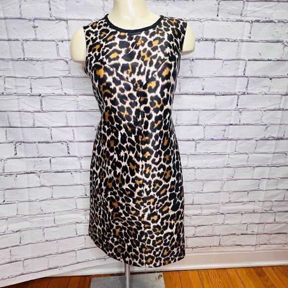 J.Crew Leopard Prints shift dress - Picture 1 of 10
